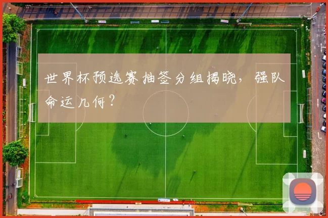 世界杯预选赛抽签分组揭晓,强队命运几何?
