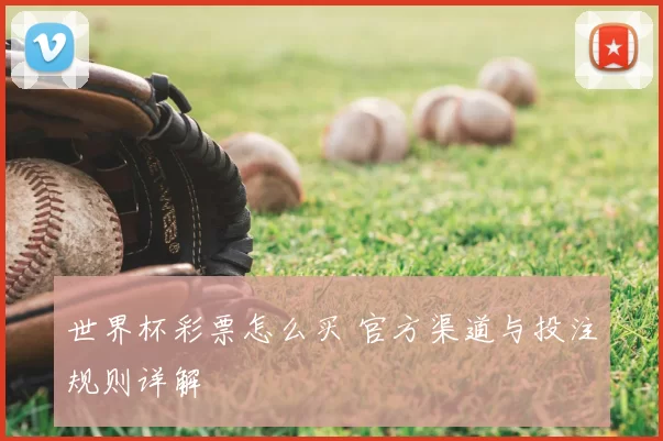世界杯彩票怎么买 官方渠道与投注规则详解